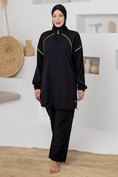 Adasea Costum de baie Payton cu mânecă lungă, model Battal Tesettür, 1805