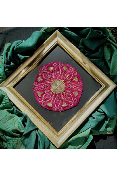 ART El işi geleneksel Osmanlı çerçeveli dekoratif duvar tablosu 37×37