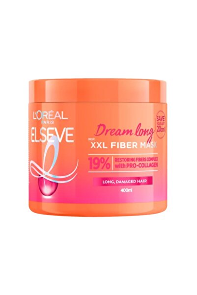 L'Oreal Paris Set 3 x Masca pentru Parul Lung, Deteriorat, Elseve, XXL Fiber ...