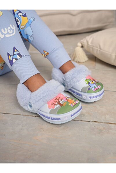 Next Baby Bluey Patterned Plush Lined House Slippers