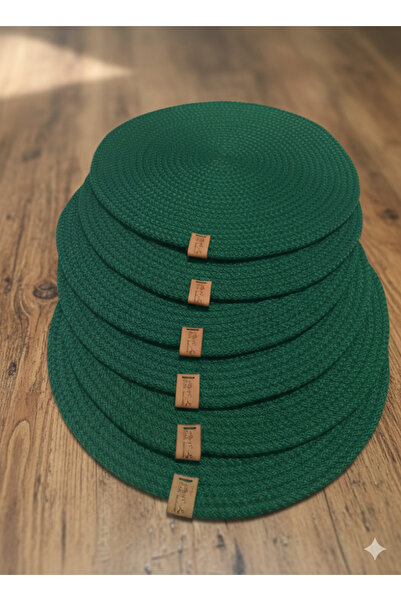 ZEYHOME 6 Adet Jüt Supla / Amerikan Servis Lüks Sunum Tabak Altlığı