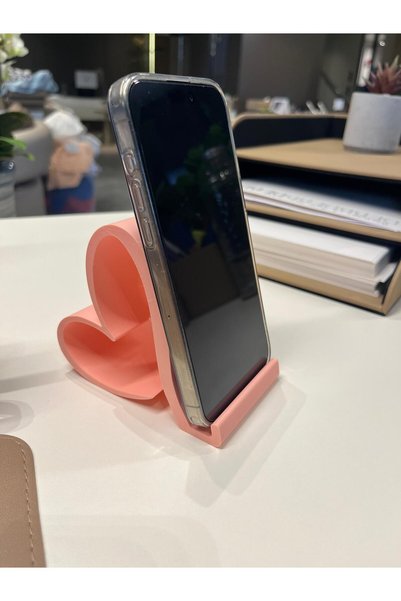 Lucylund Phone Holder with Heart Design – Desktop Phone Stand, Phone Holder for Women February 14Th