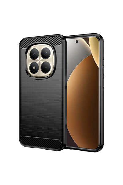 Techsuit Xiaomi Redmi Note 15 Pro+ 5G Carbon Silicone Case, Black