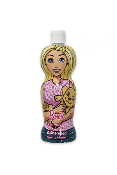 Air-Val Set of 2 x Air Val Barbie Shower Gel and Shampoo, 1D Figure, 400 ml