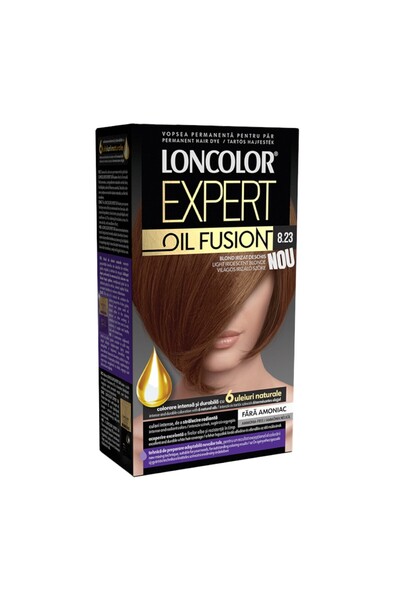 Loncolor Expert Set of 3 x Oil Fusion Permanent Hair Dye, 8.23 ​​Light Irides...