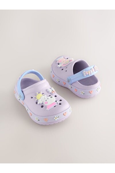 Next Baby Lilac Purple Peppa Pig Patterned Slippers