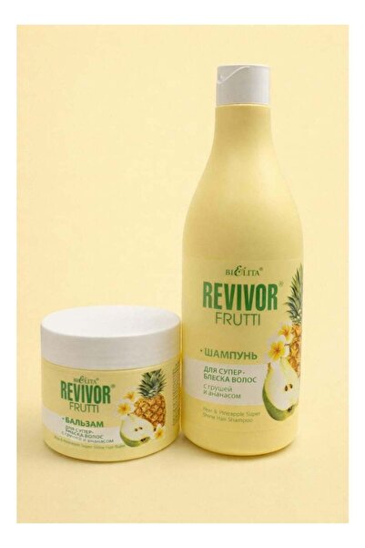 Bielita شامبو ريفايفر فروتي بالكمثرى والأناناس ٥٠٠ مل + بلسم للشعر ٣٠٠ مل – م...