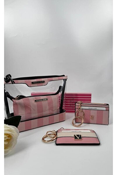 gül sezgin butik هدية عيد الحب للنساء، حامل بطاقات مكياج، طقم من 3 قطع