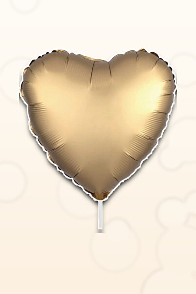 OEM Valentine foil balloon, metallic gold heart, 35x35 cm, air/helium inflati...