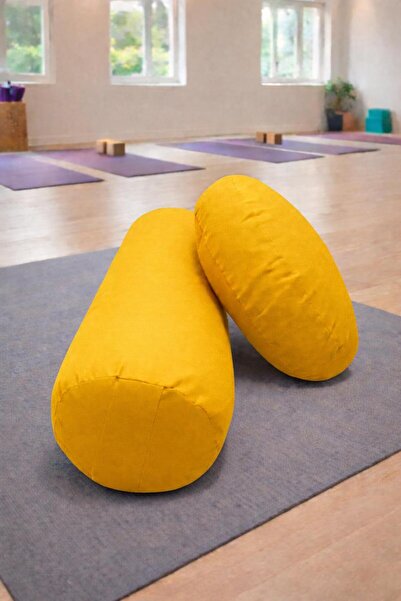 NareSpor Set de perne duble pentru meditație yoga, pernă rotundă Zafu și pern...