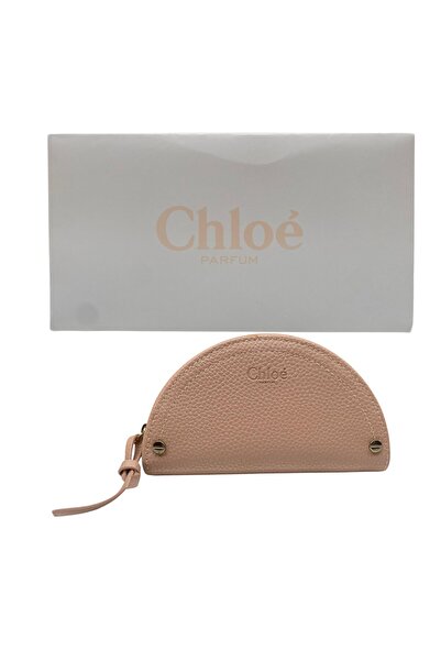 CHLOE , Geantă de machiaj din material textil, roz