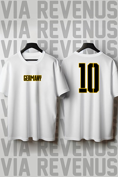 Vordevia تيشيرت للجنسين برقبة دائرية وقصة واسعة لكأس العالم 26 مطبوع في ألمانيا