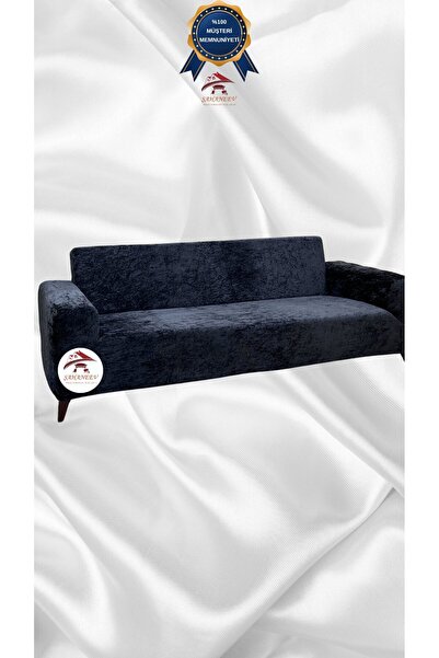 Şahaneev Tekstil Parlak Kadife Geometrik Desenli Koruyucu Giydirme Koltuk Ört...