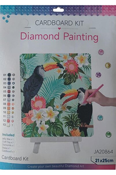 DUCK HOBY 21X25 Beaded Stone Mosaic Diamond Painting for Kids Tapestry Board ...