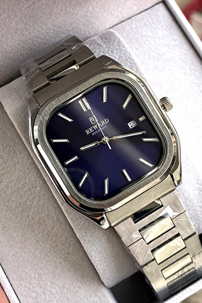 Reward ساعة يد رجالية أصلية بضمان لمدة عامين مع سوار فولاذي وعلبة