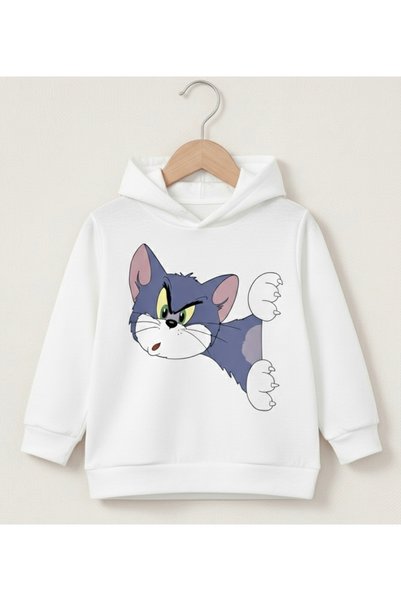 Tiny and Co Unisex 100% Cotton Printed Kids Hooded Sweatshirt
