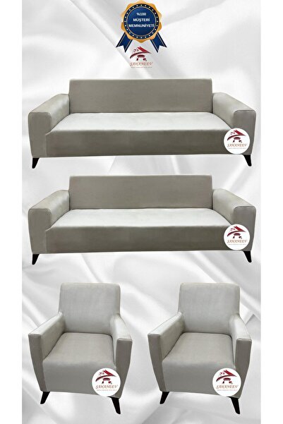 Şahaneev Tekstil İtalyan Süet Koruyucu Esnek Elastik Giydirme Koltuk Örtüsü -...