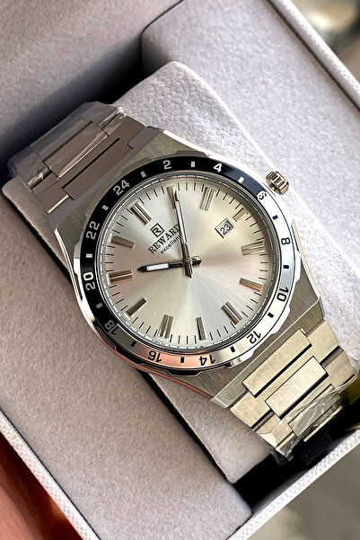 Reward ساعة يد رجالية أصلية بضمان لمدة عامين مع سوار فولاذي وعلبة