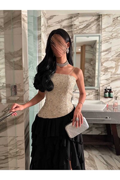 Anood فستان سهرة بلونين