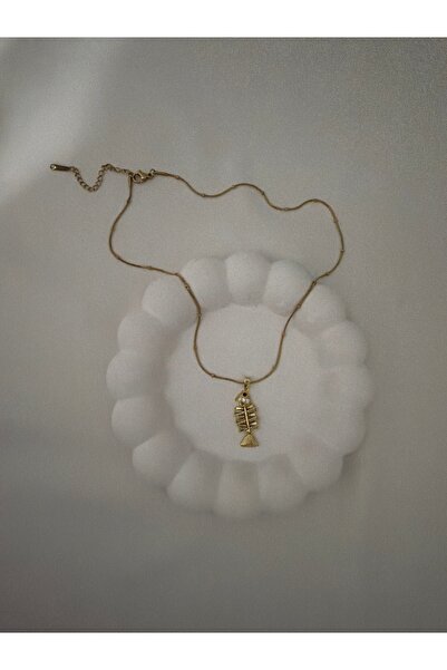 stainless steell Paslanmaz çelik balık figürlü kolye