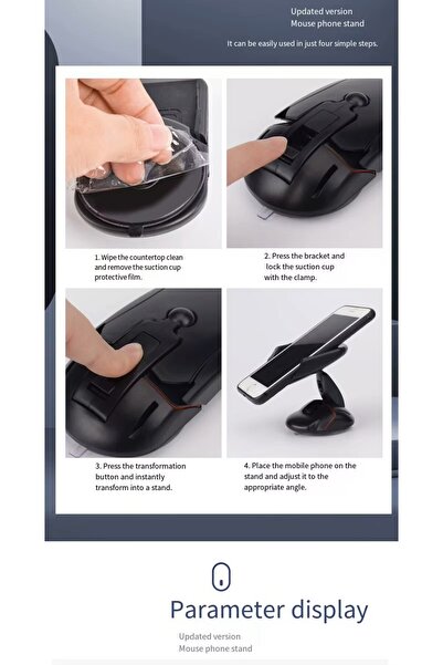 OEM Suport Auto pentru Telefon – Design Tip Mouse