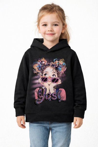 Tiny and Co Unisex 100% Cotton Printed Kids Hooded Sweatshirt