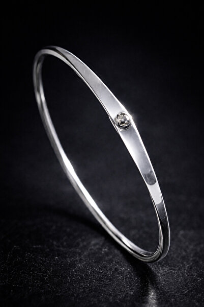 İyyaKee Kadın Gümüş Bileklik Lades Model Rodyum Kaplama Kararmaz 925 Ayar Saf...