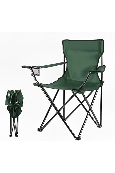 AL SAHIR GARMENT INDUSTRY L.L.C كرسي تخييم قابل للطي محمول مع حامل أكواب - كر...