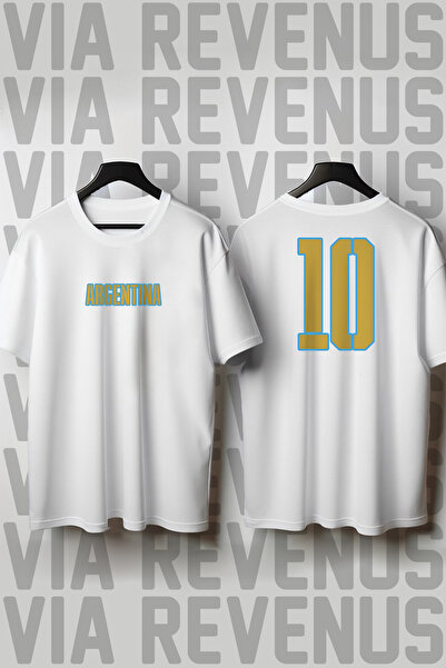 Vordevia Cupa Mondială a Argentinii 26 cu imprimeu guler rotund Wide Fit Unis...