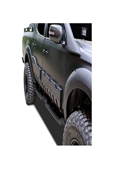 TMZ Garage Mitsubishi L200 2008-2022 LED’li (4x4 YAZILI) Yan Basamak Takımı |...