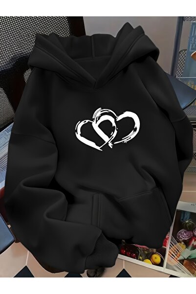 Deocept سويت شيرت للجنسين بتصميم مريح مطبوع بغطاء رأس بجيب الكنغر قصة فضفاضة قطع