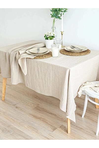 NDC HOME Față de masă cremă de in crud organic