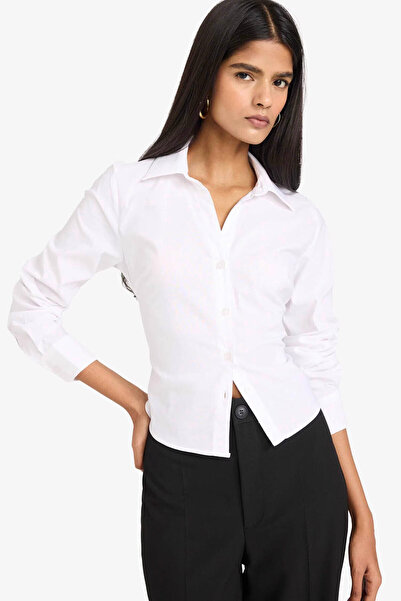 DeFacto Fitted Bengalin Beyaz Kadın Gömlek Y3128AZ/WT36