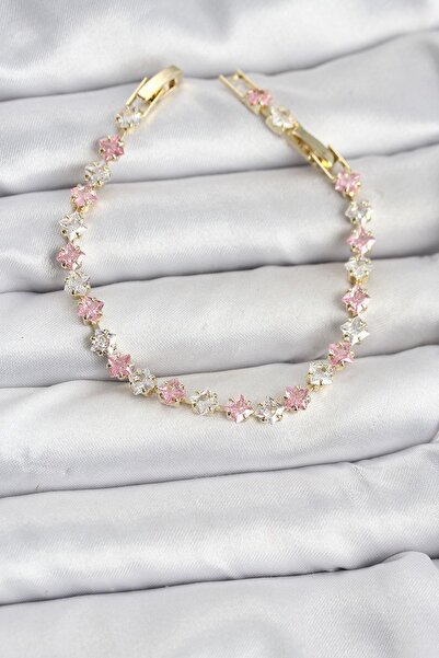 Inure Jewelry Square Zircon Stone Gold Color Women's Bracelet