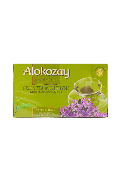 Alokozay Green Tea with Thyme Pure Ceylon Tea- 25 Tea Bags
