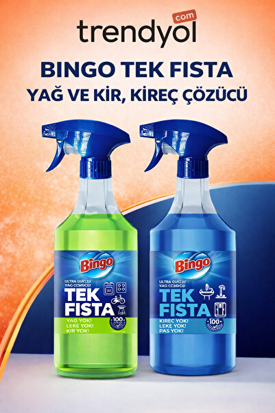 Bingo tek fısta kireç çözücü 900 ml+ tek fısta yağ çözücü 900 ml