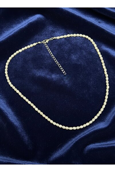 DURAN TAKI TASARIM Gerçek Tatlı Su Arpa İncisi Gümüş Kolye