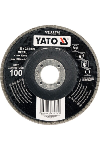 Other Disc abraziv cu lamelă plată 125mm p80 YT-83274 YATO
