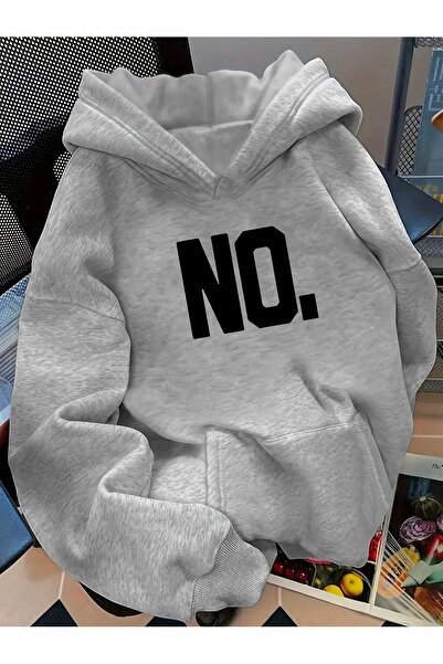 Deocept Unisex No Printed Hooded Kangaroo Pocket Comfortable Fit Oversized Cu...