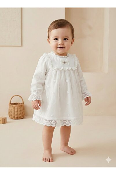 Babydola فستان سهرة للفتيات الصغيرات، فستان عيد ميلاد، قماش موسلين مبطن، 100%...