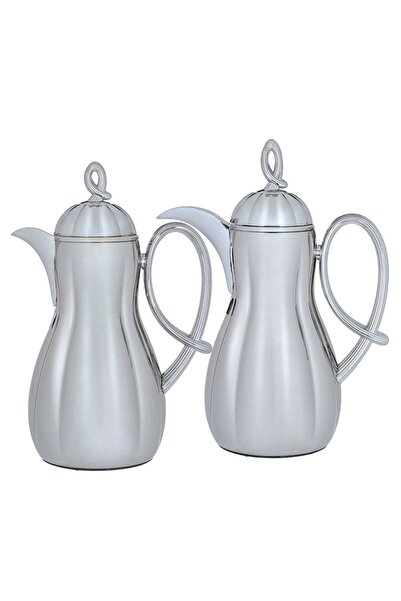 AZOZ MERCHLY طقم ترمس من معرض السيف، قطعتان، سعة 1 لتر، وعاء داخلي زجاجي، غلا...