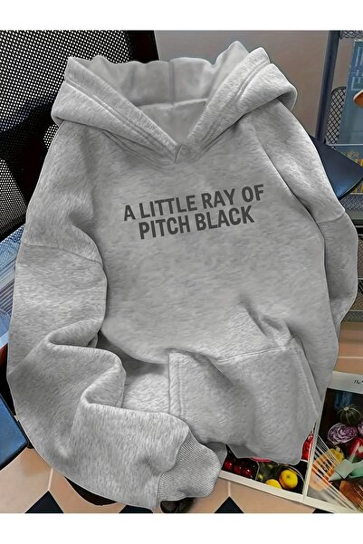 Deocept Unisex Writing Printed Hooded Sweatshirt with Kangaroo Pocket, Comfor...