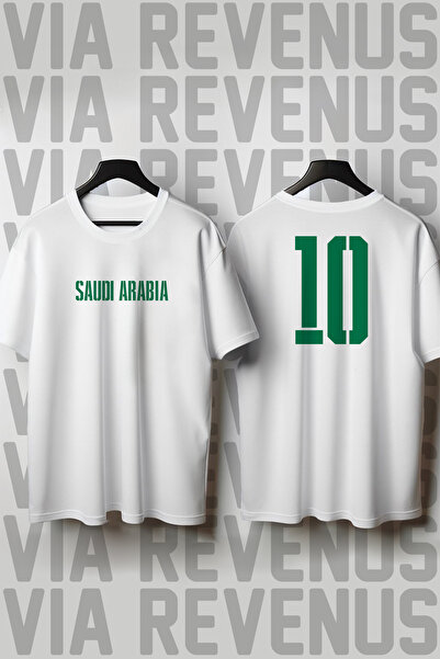 Vordevia Saudi Arabia World Cup 26 Printed Crew Neck Wide Fit Unisex Tshirt
