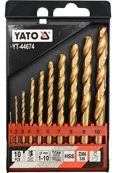 Other SET BURGHIE METAL HSS-TiN 10 BUCĂȚI 1-10MM YT-44674 YATO