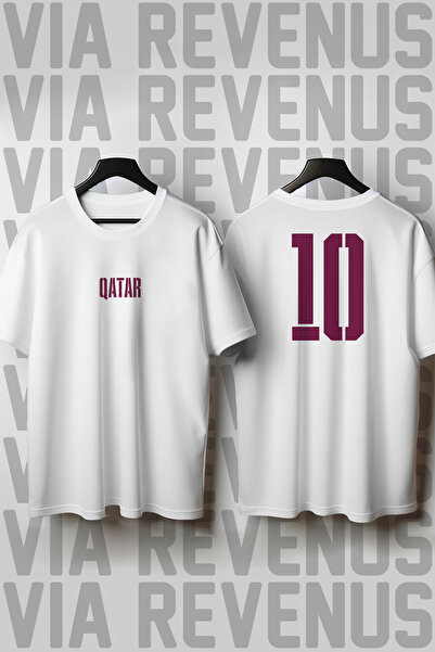 Vordevia Qatar World Cup 26 Printed Crew Neck Wide Fit Unisex Tshirt
