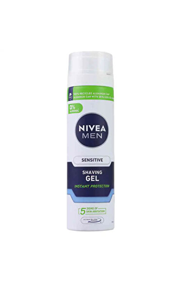 NIVEA جل حلاقة للرجال للبشرة الحساسة مع حماية فورية - 200 مل