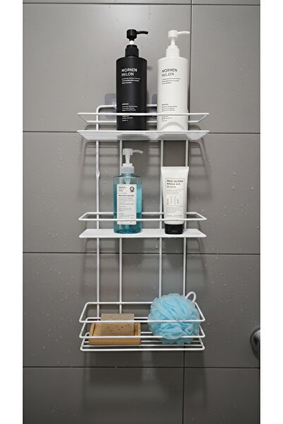 NOYALES HOME رف مزدوج منظم للحمام من الفولاذ المقاوم للصدأ، مكون من ثلاث طبقا...