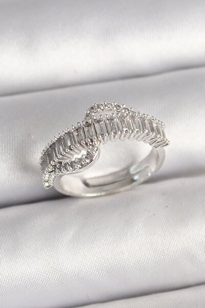 Inure Jewelry Brass Silver Color Waterway Zircon Stone Adjustable Model Women...