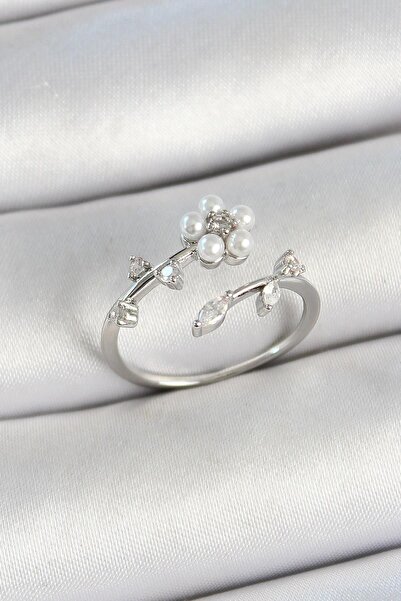 Inure Jewelry خاتم نسائي من النحاس الأصفر مزين بحجر الزركون وحجر الزهرة ذو ال...