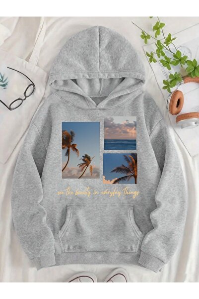 Deocept Unisex Printed Hooded Kangaroo Pocket Comfortable Fit Oversized Cut S...